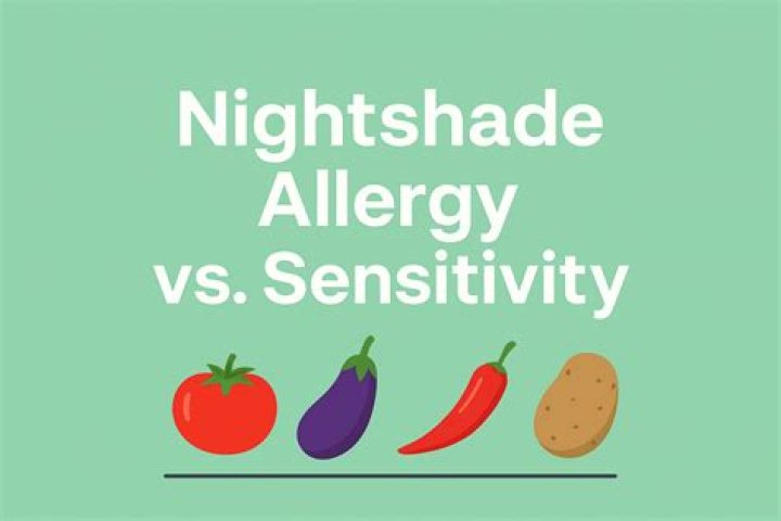 What are symptoms of nightshade allergy?