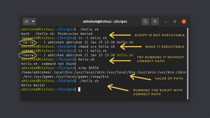 What are the different methods used to execute a shell script?