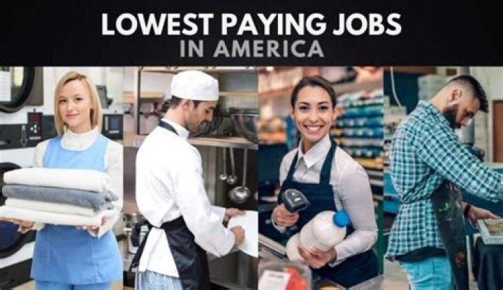 What are the lowest paying jobs?