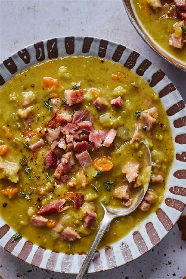 What can I substitute for a ham bone in pea soup?