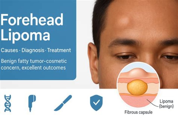 What causes forehead fat?