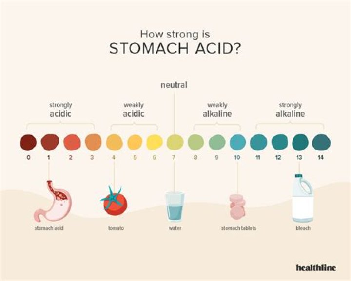What Colour is stomach acid?