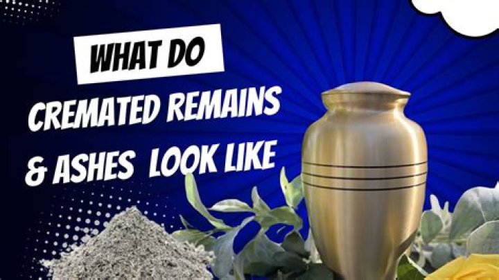 What do human ashes look like after cremation?