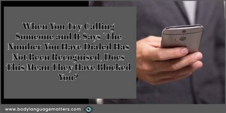 What do you hear when you call someone who blocked you?