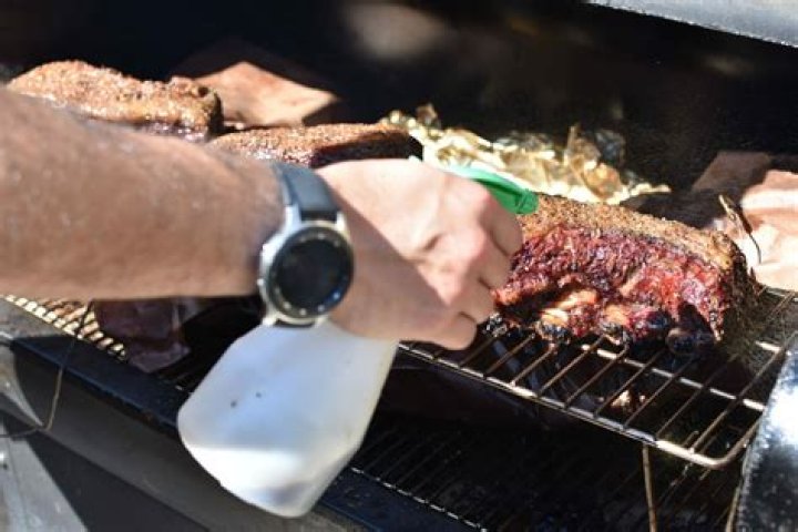 What do you spritz brisket with?