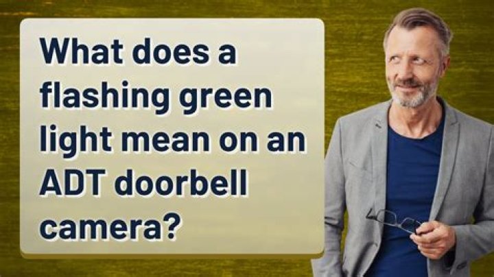 What does a flashing green light mean?
