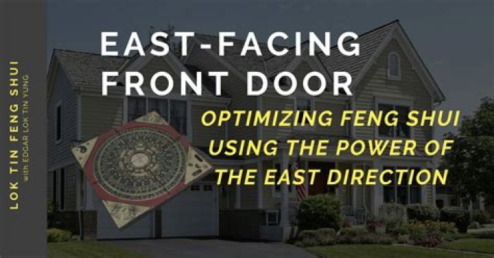 What does a red door facing east mean?