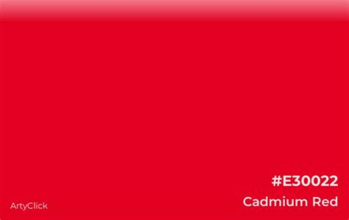 What does cadmium red look like?