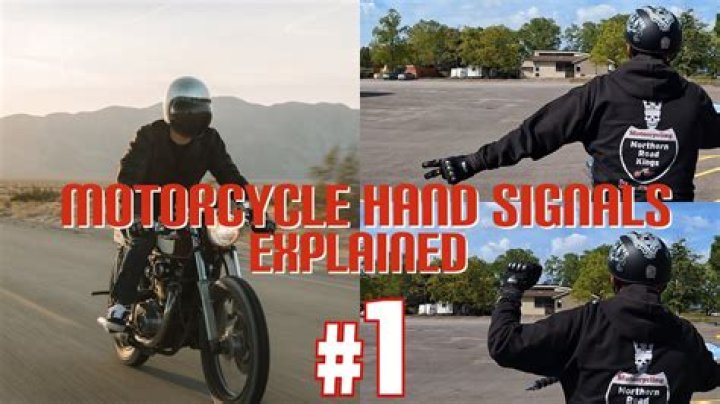 What does it mean when a motorcyclist puts up two fingers?
