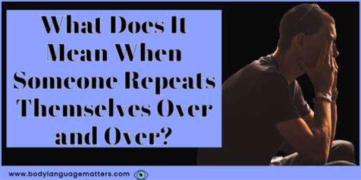 What does it mean when someone constantly talks to themselves?