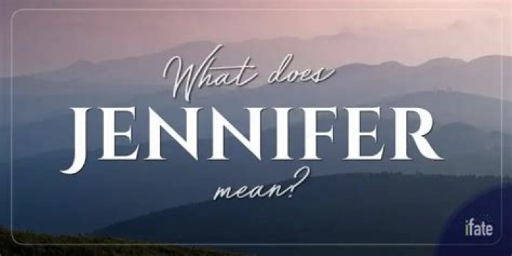 What does Jennifer mean?