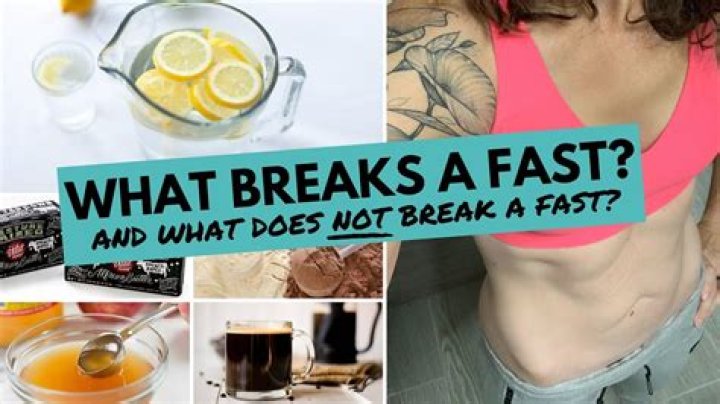 What does not break a fast?