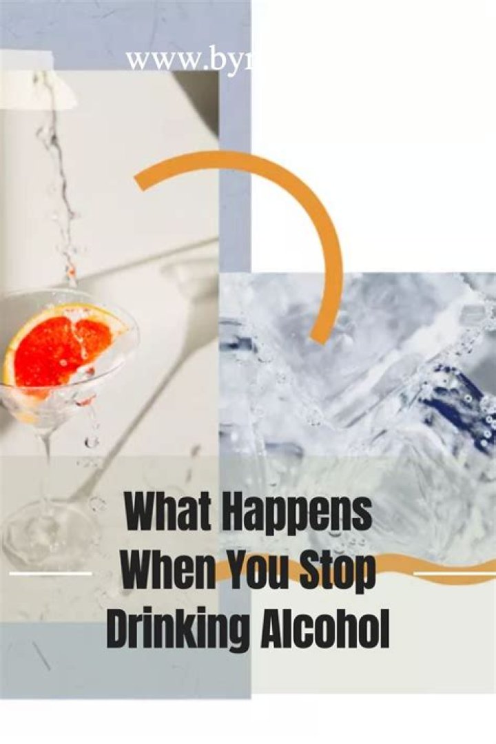 What happens daily when you stop drinking?