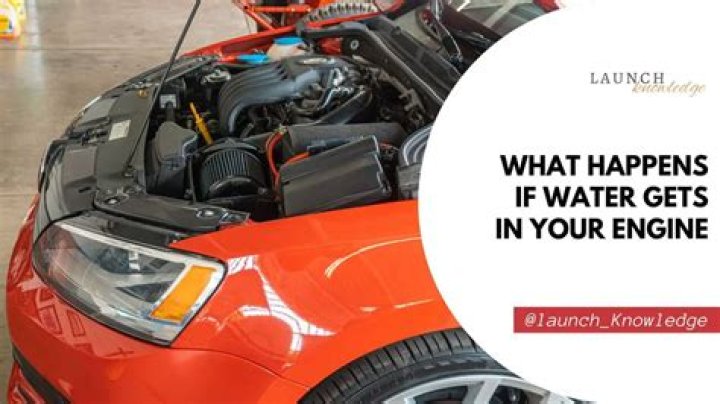 What happens if water gets in car engine?