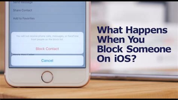 What happens when you block on iPhone?
