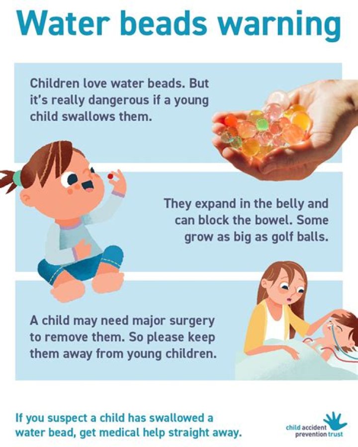 What if a child swallows a water bead?