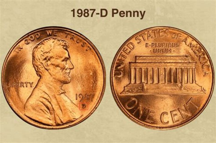 What is a 1987 d penny worth?