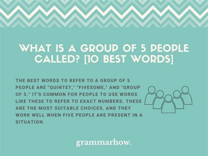 What is a group of 5 called?