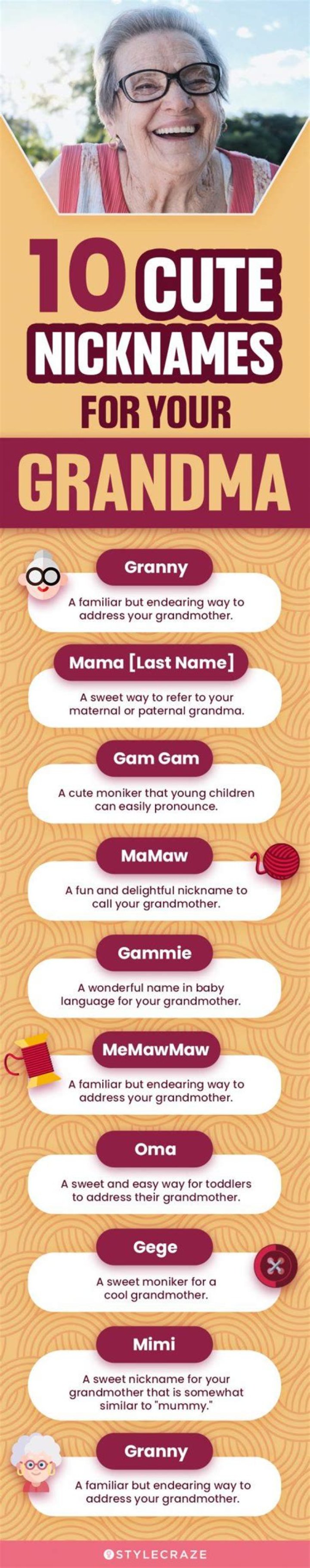 What is a nickname for grandma?