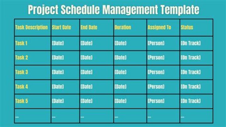 What is a project schedule in project management?