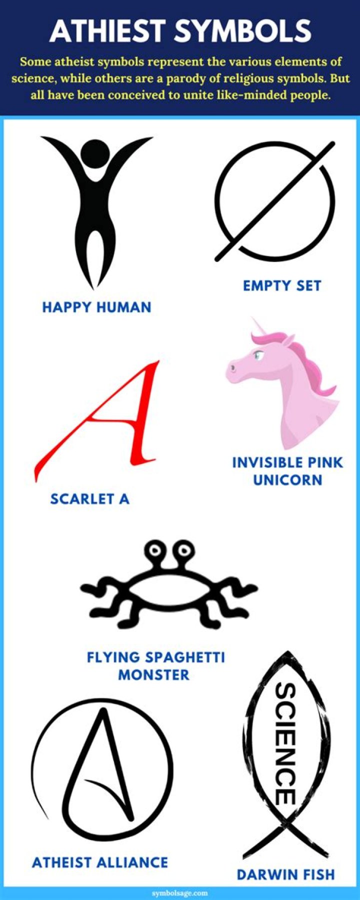 What is an atheist symbol?