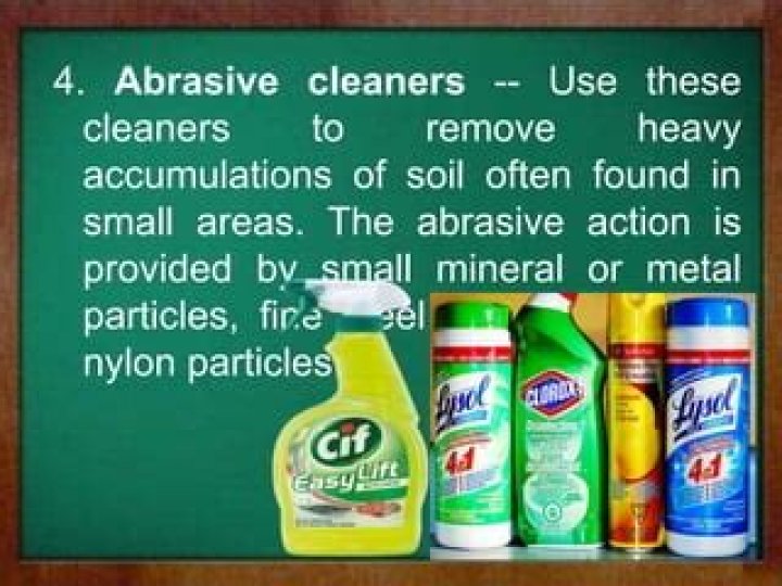 What is considered a non abrasive cleaner?