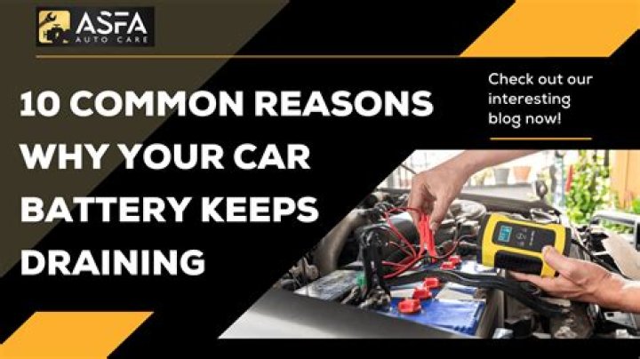 What is draining my car battery when its off?