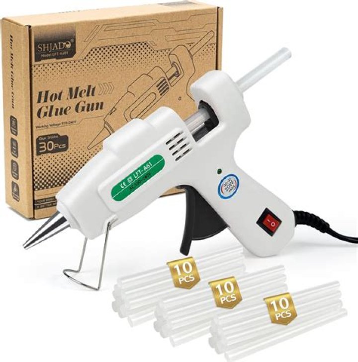 What is hot glue gun made of?
