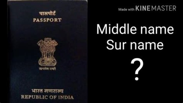 What is middle name in India?