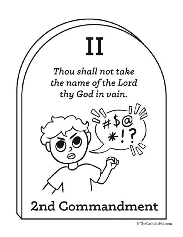 What is the 2nd commandment of God?