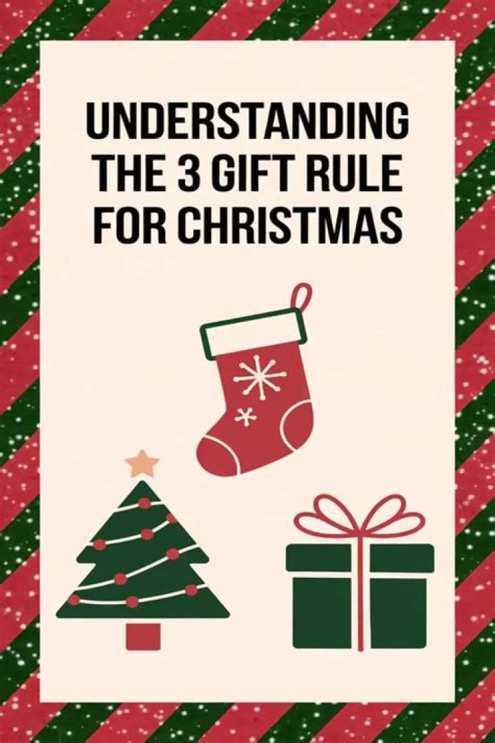 What is the 3 gift rule for Christmas?