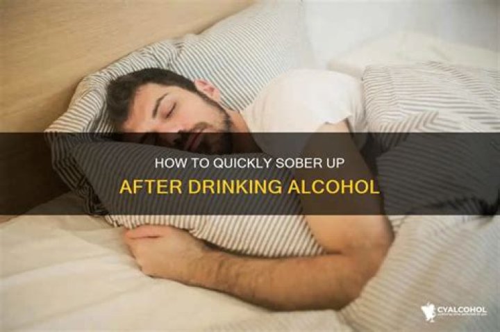 What is the best way to sober up?