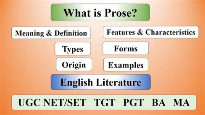 What is the characteristics of prose?