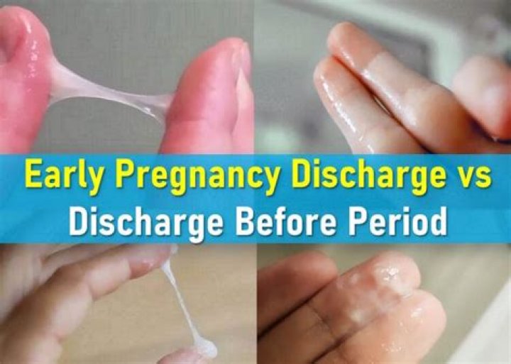 What is the clear discharge before period?