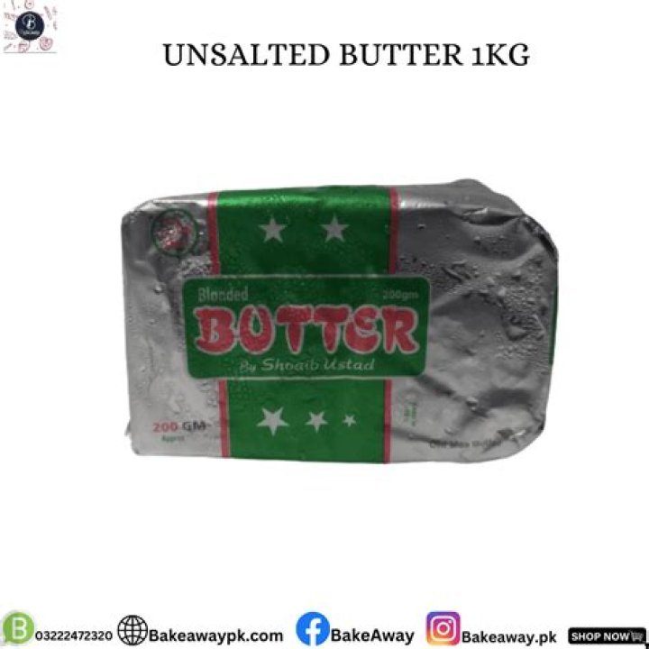 What is the cost of 1 kg butter?