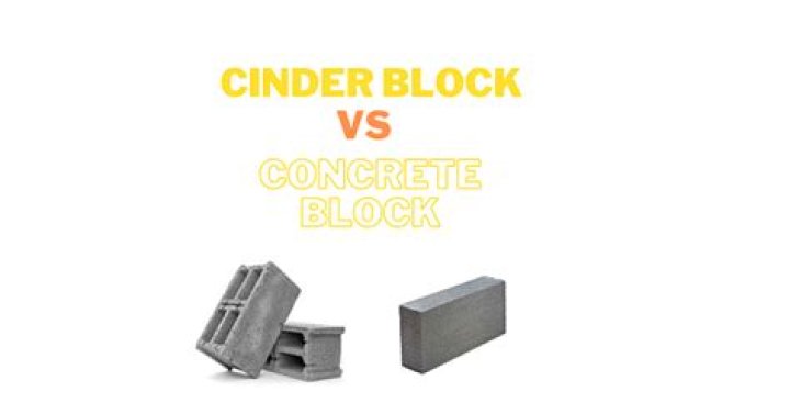 What is the difference between a cinder block and concrete block?