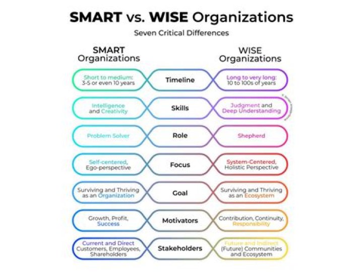 What is the difference between being smart and being wise?