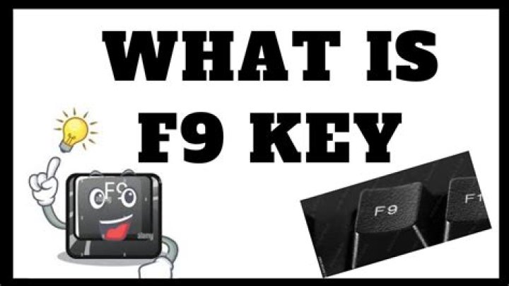 What is the function of F9 key?