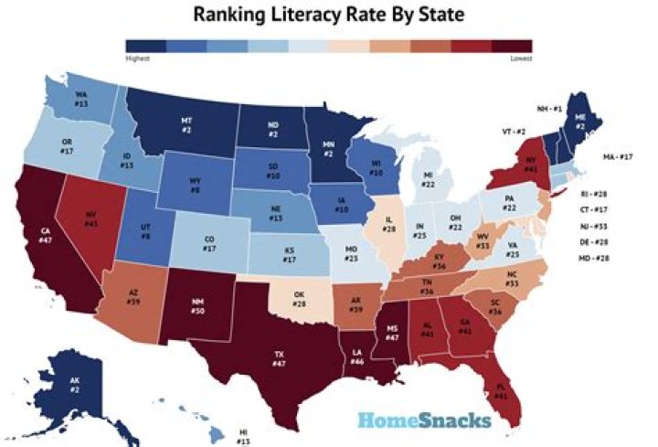 What is the most illiterate state?
