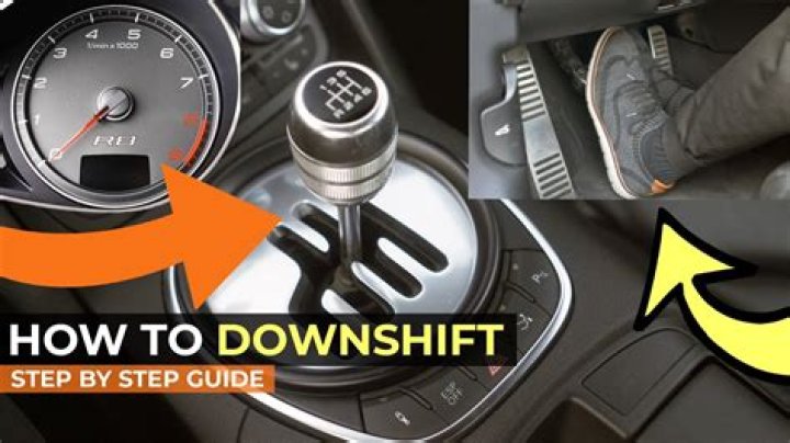 What RPM should you downshift?