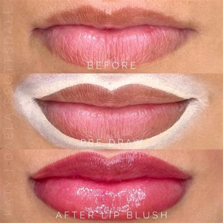 What should you not do after lip blushing?