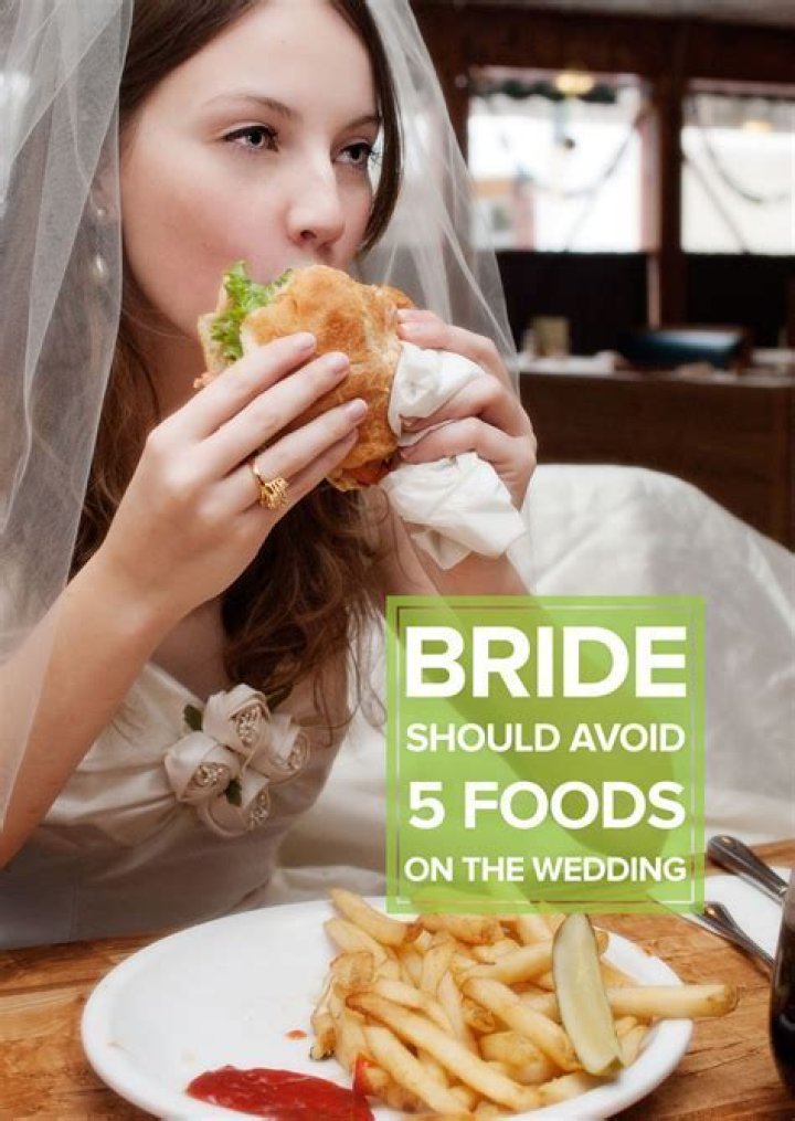 What should you not eat before a wedding?