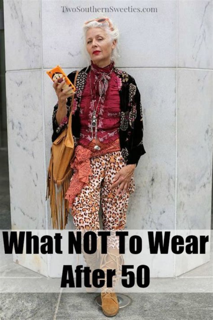 What should you not wear after 50?
