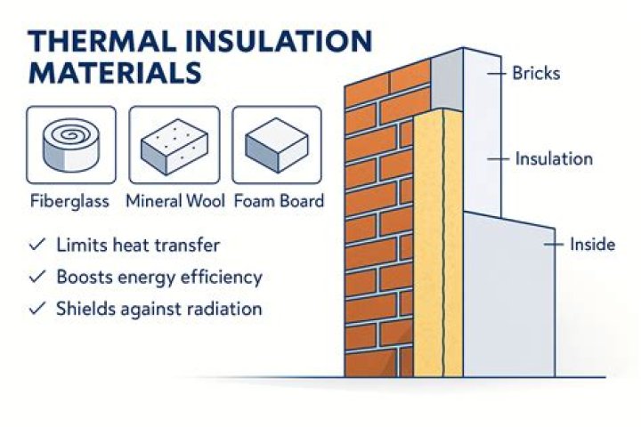 What type of insulation is used for brick walls?