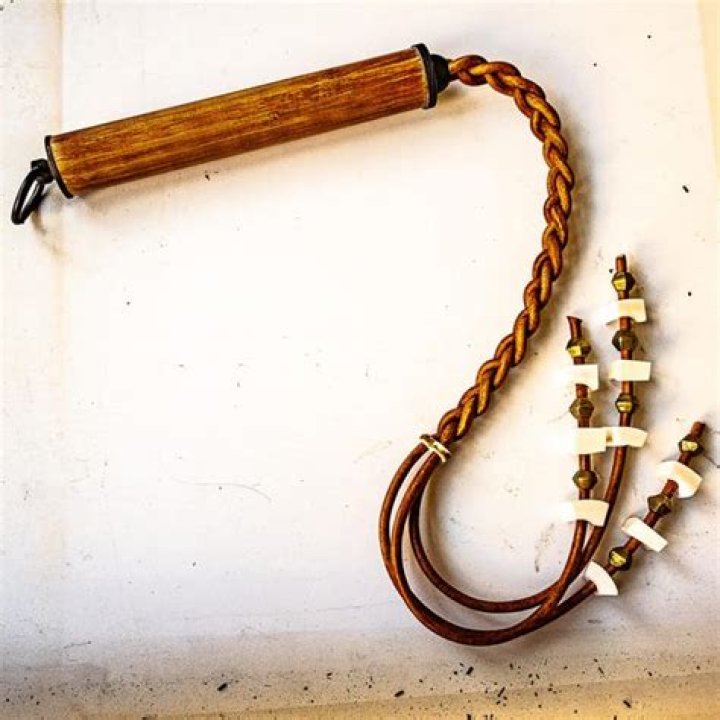 What was used to whip slaves?