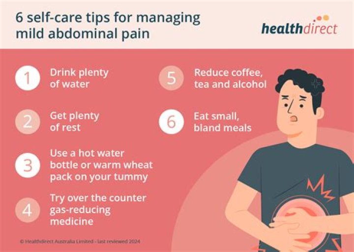 When I press on the top of my stomach it hurts?