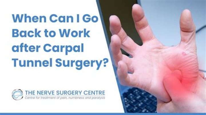 When should I go to the doctor for carpal tunnel syndrome?