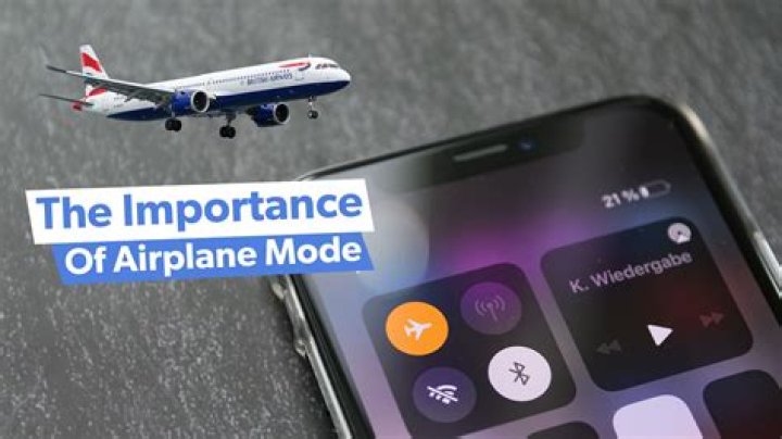 When should I use airplane mode on my iPhone?