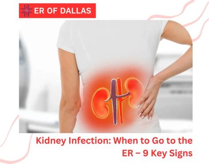 When should you go to hospital with a kidney infection?