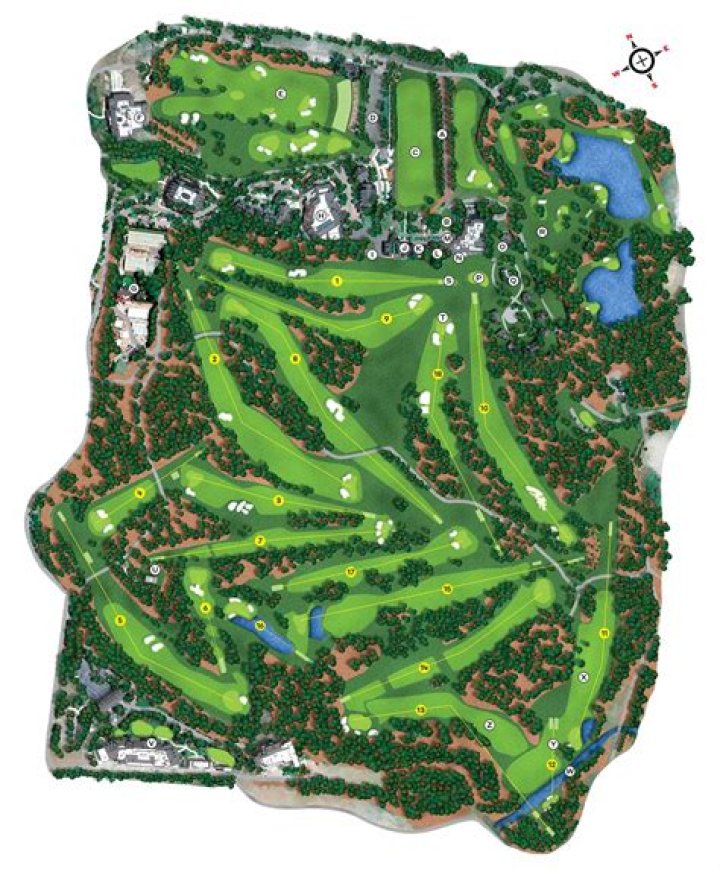 Where do the players stay when at the Masters?